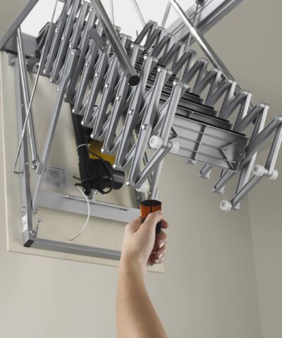 Photo of a Fantozzi electric concertina attic ladder