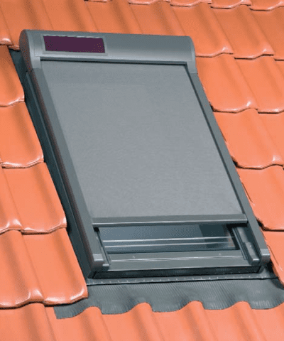 Photo of an external skylight blind