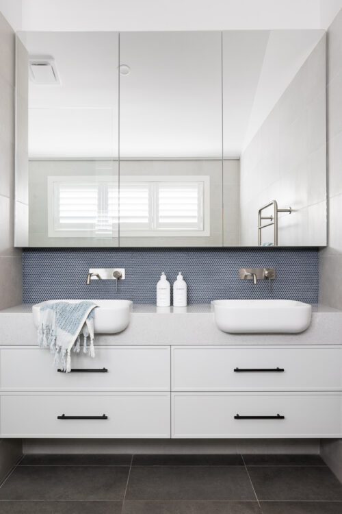 High-end First Floor Addition and Ground Floor Makeover in Elsternwick - Upper Bathroom