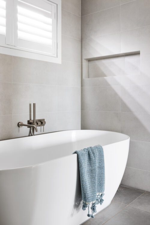 High-end First Floor Addition and Ground Floor Makeover in Elsternwick - Upper Bathroom