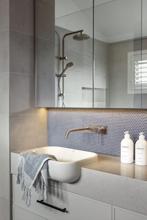 High-end First Floor Addition and Ground Floor Makeover in Elsternwick - Upper Bathroom