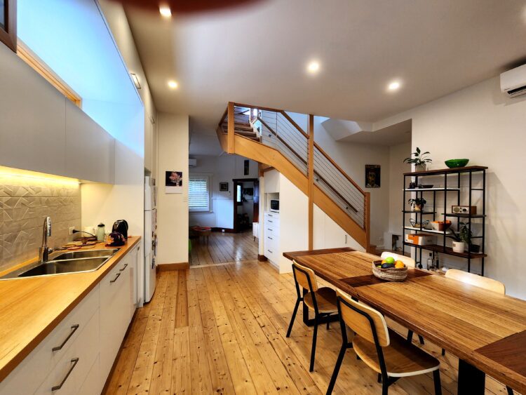 Richmond Victorian Cottage Turned into a Spacious Home - Kitchen Dining