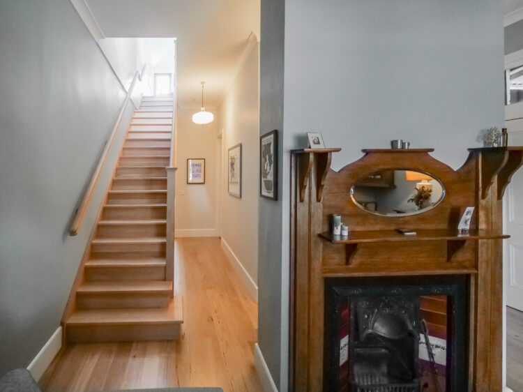 Inner City Terrace Reinvented in Fairfield - Stairs