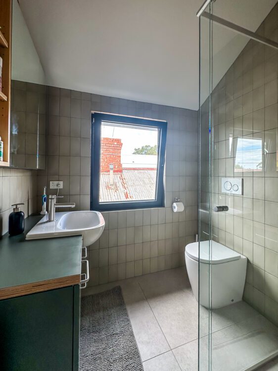 Inner City Terrace Reinvented in Fairfield - Upstairs Bathroom