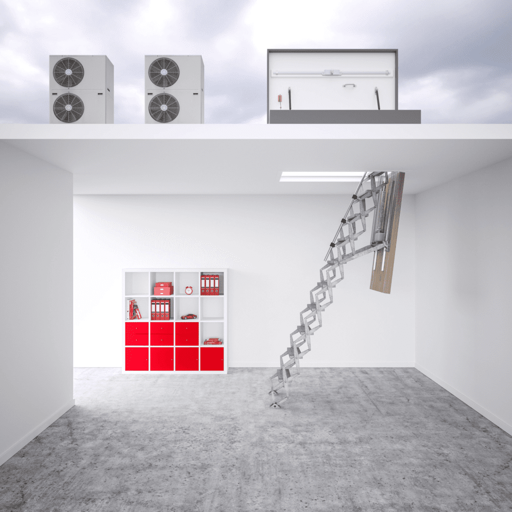 Attic Ladders, Roof Access, and Attic Stairs